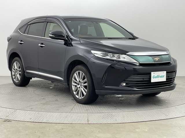 トヨタ ハリアー プレミアム 新潟県 2018(平30)年 5.8万km スパークリングブラックパールクリスタルシャイン アルパイン9型　型式X9Z/CD/DVD/BT/バックカメラ/ETC/フルセグ/パワーバックドア/トヨタセーフティセンス/コーナーセンサー/LED/冬タイヤ4本付き/パワーシート　D席/新車時保証書/取扱説明書