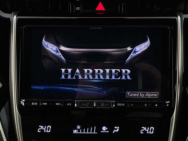トヨタ ハリアー プレミアム 新潟県 2018(平30)年 5.8万km スパークリングブラックパールクリスタルシャイン アルパイン9型　型式X9Z/CD/DVD/BT/バックカメラ/ETC/フルセグ/パワーバックドア/トヨタセーフティセンス/コーナーセンサー/LED/冬タイヤ4本付き/パワーシート　D席/新車時保証書/取扱説明書