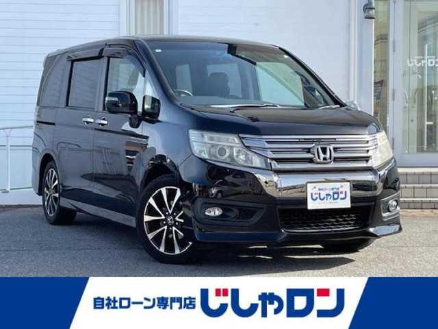 ホンダ ステップワゴン スパーダ Z クールスピリット 富山県 2013(平25)年 9.1万km プレミアムスパークルブラックパール (株)IDOMが運営する【じしゃロン富山店】の自社ローン対象車両になります。こちらは現金ご利用時の価格です。自社ローンご希望の方は別途その旨お申付け下さい。/純正インターナビ/FM/AM/CD/DVD/TV/HDD/USB/ビデオ入力端子/バックカメラ/ETC/前方ドライブレコーダー/両側パワースライドドア/横滑り防止/クルコン/7人乗り/ハーフレザーシート/スマートキー