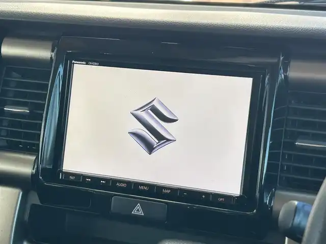 スズキ ハスラー J ブラックインテリアパッケージ 静岡県 2019(令1)年 4.5万km フェニックスレッドパール/ホワイト2トーンルーフ 純正8インチメモリーナビ/（FM/AM/CD/DVD/Bluetooth）/純正８インチメモリーナビ横滑り防止システム/レーンキープアシスト/全周囲カメラ/ビルトインETC/オートライト/ドライブレコーダー/前席シートヒーター/フルフラットシート/ベンチシート/アイドリングストップ/純正フロアマット/オートライト/純正15AW