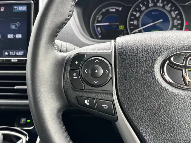 トヨタ ヴォクシー ハイブリッド ZS 煌 宮城県 2018(平30)年 6.8万km ブラック セーフティセンス/・プリクラッシュセーフティ/・レーンディパーチャーアラート/・オートマチックハイビーム/・先行車発進告知機能/純正9インチナビ（NSZT-Y66T）/・CD/DVD/・Bluetooth/・フルセグTV/バックカメラ/ビルトインETC/前席シートヒーター/両側パワースライドドア/革巻きステアリング/クルーズコントロール/ステアリングスイッチ/LEDヘッドランプ/フォグランプ/オートライト/スマートキー＆プッシュスタート/電動格納ミラー/純正16インチAW/純正フロアマット/純正ドアバイザー/Wエアバッグ