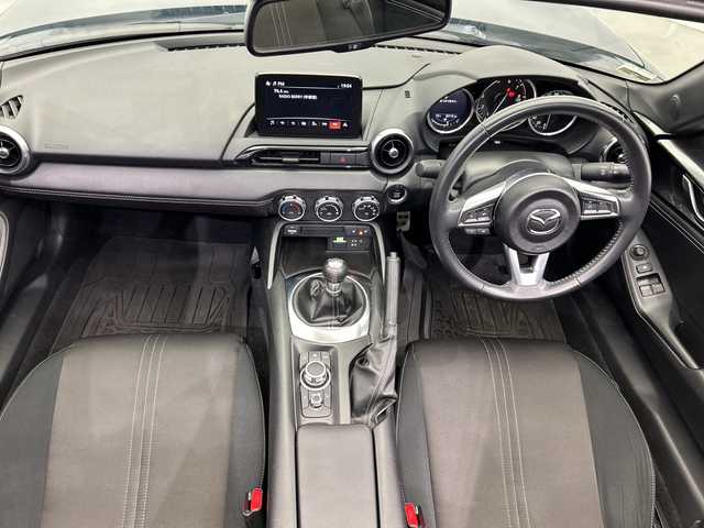 マツダ ロードスター ＲＦ S 栃木県 2022(令4)年 3.3万km マシーングレープレミアムM ６MT/メモリーナビ/（Bluetooth/USB）/衝突軽減システム/リアコーナーセンサーETC/ドライブレコーダー/禁煙車/レザーシート/シートヒーター/オートライト/LEDヘッドライト/横滑り防止装置/スマートキー/プッシュスタート/電動格納ミラー/本革ステアリング/純正アルミホイール