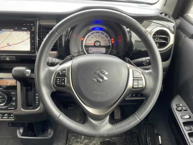 スズキ ハスラー Jスタイル Ⅱ ターボ 新潟県 2017(平29)年 9.7万km クールカーキパールメタリック/ホワイト2トーンルーフ 4WD/ナビ（Bluetooth/DTV/AUX）/全周囲カメラ/D/N席シートヒーター/クルーズコントロール/デュアルカメラブレーキサポート/HIDヘッドライト/ビルトインETC/衝突軽減/アイドリングストップ/社外15インチアルミホイール/ドアバイザー/電動格納ミラー/フォグランプ/シガーソケット