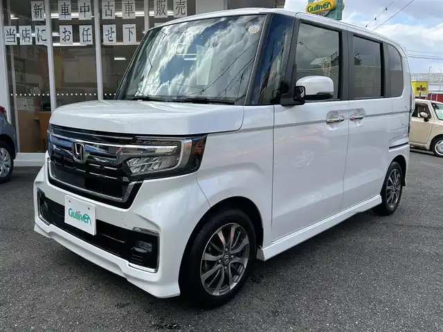 ホンダ Ｎ ＢＯＸ カスタム L 愛知県 2021(令3)年 3.4万km プラチナホワイトパール 両側パワースライドドア/純正ナビ/フルセグテレビ/バックカメラ/シートヒーター/Bluetooth/プッシュスタート/クルコン/CMBS/VSA/LKAS/パーキングセンサー/ドラレコ前後/ETC/純正アルミホイール/フォグランプ/取説、保証書、スペアキー