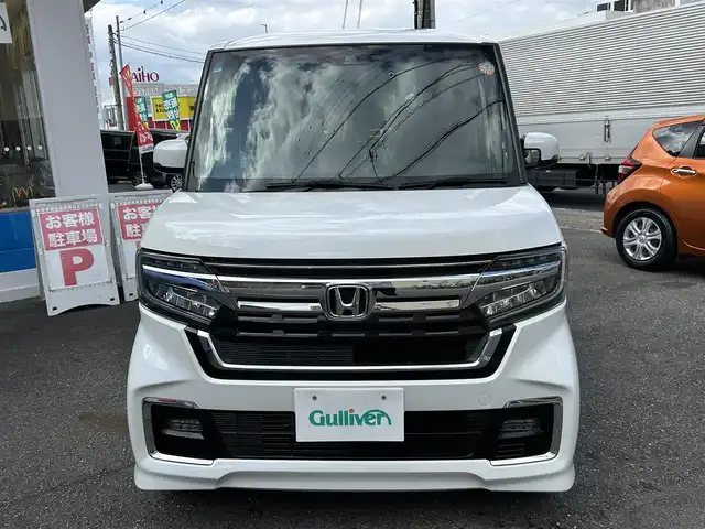 ホンダ Ｎ ＢＯＸ カスタム L 愛知県 2021(令3)年 3.4万km プラチナホワイトパール 両側パワースライドドア/純正ナビ/フルセグテレビ/バックカメラ/シートヒーター/Bluetooth/プッシュスタート/クルコン/CMBS/VSA/LKAS/パーキングセンサー/ドラレコ前後/ETC/純正アルミホイール/フォグランプ/取説、保証書、スペアキー