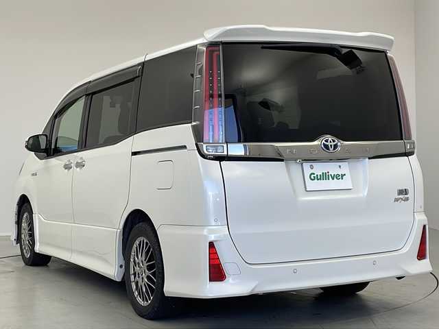 トヨタ ノア ハイブリッド Si ダブルバイビーⅡ 茨城県 2019(令1)年 10.5万km ホワイトパールクリスタルシャイン セーフティーセンス/純正SDナビ/　　CD/DVD/BT/フルセグ/バックカメラ/両側電動スライドドア/クルーズコントロール/LEDオートライト/ハーフレザーシート/シートヒーター/純正16インチアルミホイール/ステアリングスイッチ/USBポート/スマートキー2本/ビルトインETC/禁煙車