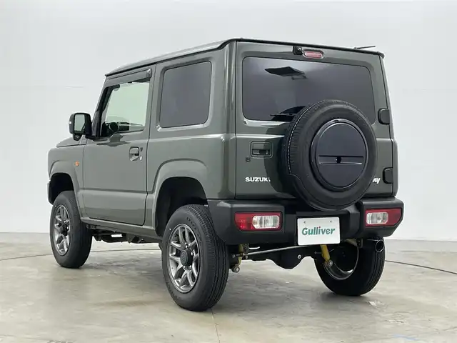 スズキ ジムニー XC 岡山県 2023(令5)年 2.9万km ジャングルグリーン アルパイン9インチナビ/X9NX1/（CD/DVD/TV/BT/USB)/バックカメラ/アルパインミラー型ドライブレコーダー/2インチリフトアップ/社外マフラー/LEDヘッドライト/フォグランプ/オートライト/スズキセーフティーサポート/社外シフト/純正フロアマット/純正ドアバイザー/クルーズコントロール/ETC/取扱説明書/スペアキー×１