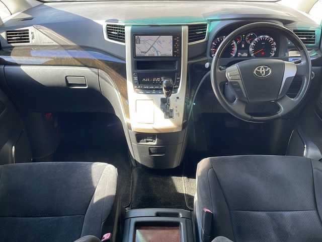 トヨタ ヴェルファイア 2．4Z プラチナセレクションⅡ 長野県 2010(平22)年 11.1万km ブラック 純正ナビ/バックカメラ/後席モニター/パワーバックドア/車高調/コーナーセンサー /社外18インチアルミ