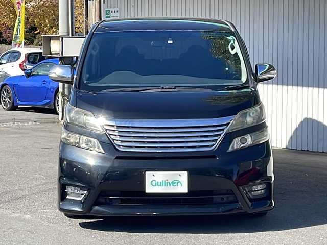 トヨタ ヴェルファイア 2．4Z プラチナセレクションⅡ 長野県 2010(平22)年 11.1万km ブラック 純正ナビ/バックカメラ/後席モニター/パワーバックドア/車高調/コーナーセンサー /社外18インチアルミ