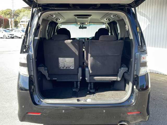 トヨタ ヴェルファイア 2．4Z プラチナセレクションⅡ 長野県 2010(平22)年 11.1万km ブラック 純正ナビ/バックカメラ/後席モニター/パワーバックドア/車高調/コーナーセンサー /社外18インチアルミ