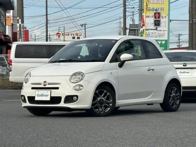 フィアット ５００Ｓ ツインエア 愛知県 2014(平26)年 17.9万km 白 /ワンオーナー/正規ディーラー車//ディーラー整備記録簿H26.27.28.30.R2.4.6//ナビ/純正オーディオ/オンダッシュナビ//革巻きステア/ステアスイッチ//フロント/リアフォグ//新車時保証書//取扱説明書//スペアキー