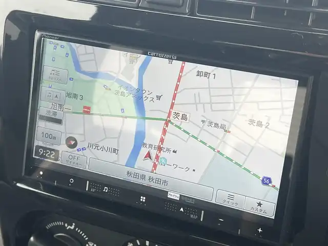 スズキ ジムニー ランドベンチャー 秋田県 2016(平28)年 8.3万km ブルーイッシュブラックパール3 ターボ/４WD/社外メモリナビ（DVD/CD再生可能）/フルセグ/スズキ純正１６インチアルミ（夏タイヤ装着）/リモコンキー/MTモード付AT/運転席シートヒーター/背面タイヤ/ETC/ステアリングスイッチ/純正フロアマット/社外ドアバイザー/パワーステアリング/パワーウィンドウ/ヘッドライトレベライザー/横滑り防止/寒冷地仕様/電動格納ウィンカーミラー/保証書/記録簿