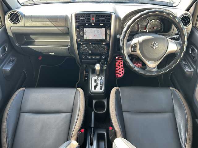 スズキ ジムニー ランドベンチャー 石川県 2015(平27)年 5.3万km クールカーキPM SDナビ（DVD再生機能有）/ワンセグTV/Bluetooth/ETC/ハーフレザーシート/4WD/純正フロアマット/シートヒーター/パワーステアリング/パワーウィンドウ