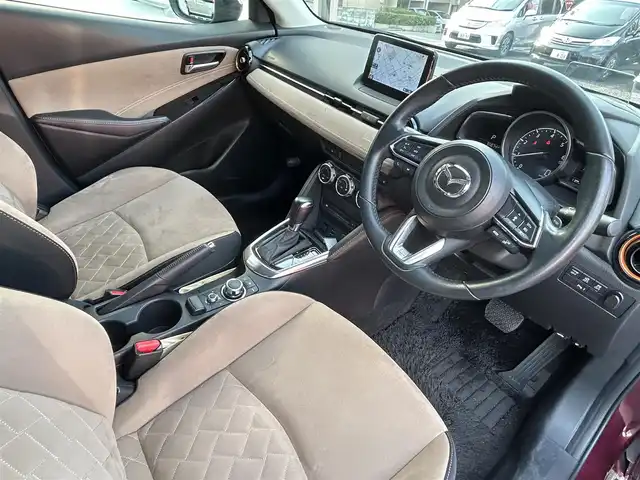 マツダ デミオ XDテーラードブラウン 埼玉県 2016(平28)年 5.6万km ディープクリムゾンマイカ ディーゼルターボ/衝突軽減ブレーキ/レーダークルーズコントロール/専用テーラードブラウンシート/前席シートヒーター/純正ナビTV/バックカメラ/LEDヘッドライト/クリアランスソナー/パドルシフト/純正１６インチアルミ/ETC/ドラレコ/プッシュスタート/スマートキー/保証書付整備手帳/取扱説明書