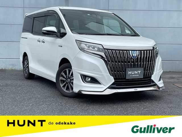 トヨタ エスクァイア ハイブリッド Gi プレミアムパッケージ 千葉県 2020(令2)年 4.3万km ホワイトパールクリスタルシャイン モデリスタエアロ/衝突軽減ブレーキ/両側パワースライドドア/純正１０インチＳＤナビ/プリップダウンモニター/フルセグＴＶ/バックカメラ/ハーフレザーシート/シートヒーター/ＬＥＤヘッドライト