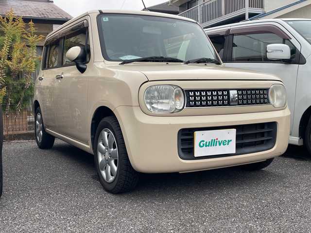 スズキ ラパン 10thアニバーサリーリミテッド 滋賀県 2012(平24)年 8.2万km ミルクティーベージュメタリック 純正SDナビ /Bluetooth接続/USB/CD/DVD/ヒートシーター /ドライブレコーダー /ETC　/純正フロアマット　/ABS　/オートライト　/LEDヘッド　/Wエアバッグ　/ドアバイザー　