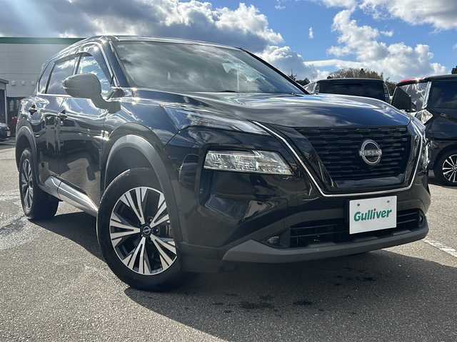 日産 エクストレイル X 石川県 2023(令5)年 3.6万km ダイヤモンドブラック NissanConnectナビゲーションシステム/【AM/FMフルセグTV・Bluetooth】/・ＡｐｐｌｅCarPlay/・アラウンドビューモニター/ビルドインETC2.0/プロパイロット/衝突被害軽減ブレーキ/踏み間違い衝突防止アシスト/前方衝突予測警報/車線逸脱警報/後側方車両検知警報/後退時車両検知警報/運転席パワーシート/前席パワーシート/USB端子/コーナーセンサー/オートライト/・LEDヘッドライト/・フォグランプ/純正フロアマット/スタッドレスタイヤ車載(ゴムのみ)