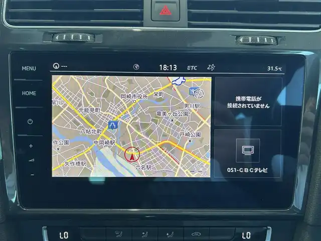 フォルクスワーゲン ゴルフ ヴァリアント TSI コンフォートライン テックエディション 愛知県 2019(平31)年 1.6万km ディープブラックパールエフェクト ターボ　９インチナビ　フルセグＴＶ　ＤＶＤ再生　Ｂｌｕｅｔｏｏｔｈ接続　バックカメラ　ＥＴＣ　レーダークルーズ　ＬＫＡ　デジタルメーター　ＬＥＤライト　オートホールド　アイドリングストップ