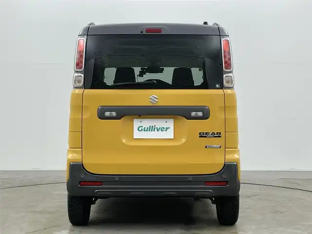 スズキ スペーシア ギア HYBRID XZターボ 岡山県 2020(令2)年 3.1万km アクティブイエロー/ガンメタリック2トーン 社外8インチナビ（AVIC-RL812）/（Bluetooth/CD/DVD/USB/フルセグTV)/全方位カメラ/両側電動スライドドア/シートヒーター(運転席・助手席)/クルーズコントロール/コーナーセンサー(後ろ)/ルーフレール/LEDヘッドライト/オートハイビーム/ステアリングスイッチ/社外ドライブレコーダー(前後)/パドルシフト/ビルトインETC/アイドリングストップ/レーンアシスト/アイドリングストップ/スマートキー(2本)