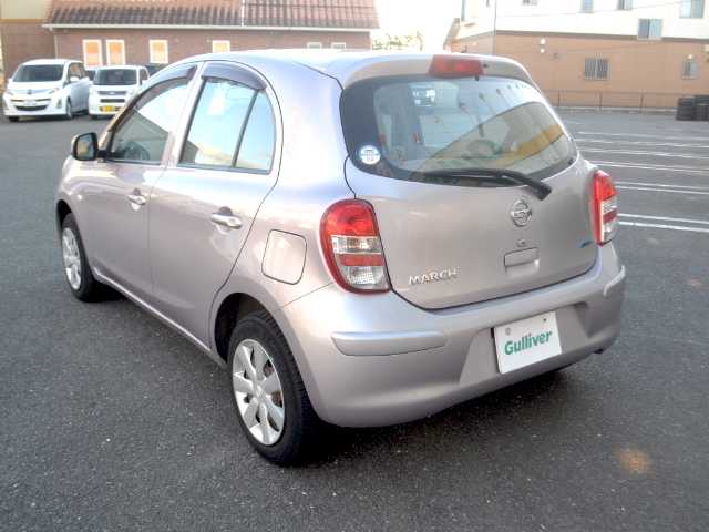 日産 マーチ 12X 宮城県 2011(平23)年 6.6万km クリスタルライラック /　1オーナー/　純正オーディオ/　スマートキー/　電格ミラー/　エコアイドル/　フロアマット/　ドアバイザー/　デュアルエアバック/　ABS/