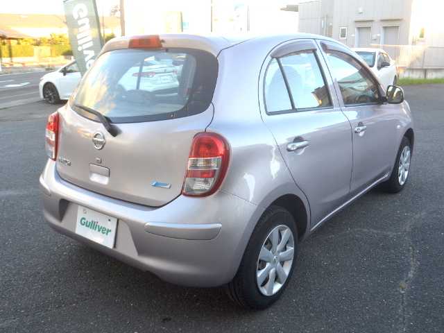 日産 マーチ 12X 宮城県 2011(平23)年 6.6万km クリスタルライラック /　1オーナー/　純正オーディオ/　スマートキー/　電格ミラー/　エコアイドル/　フロアマット/　ドアバイザー/　デュアルエアバック/　ABS/