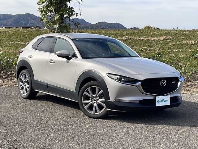 マツダ ＣＸ－３０ 20S プロアクティブツーリングセレ 新潟県 2022(令4)年 4.2万km プラチナクォーツメタリック 4WD/純正SDナビ/CD/DVD/BT/フルセグテレビ/ミュージックサーバー/全方位カメラ/ETC/ドライブレコーダー/衝突被害軽減ブレーキ/レーンキープアシスト/レーダークルーズコントロール/運転席パワーシート/シートヒーター /ステアリングヒーター/ステアリングスイッチ/コーナーセンサー/パワーバックドア/スマートキー/プッシュスタート/LEDヘッドライト/オートライト/オートハイビーム/フォグランプ/純正18インチアルミホイール