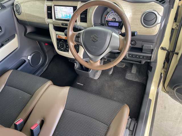 スズキ ハスラー 鹿児島県 2019(令1)年 3.3万km シフォンアイボリーメタリック/ウッディブラウン2トーンルーフ 純正SDナビ【CN-RZ743W】/全方位カメラ/オートライト/フォグライト/デュアルカメラサポートブレーキ/前席シートヒーター/ドライブレコーダー/ETC/フルセグテレビ/スペアキー/ルーフレール/LEDヘッドライト/純正ホイール