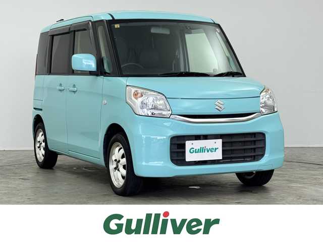 スズキ スペーシア G 埼玉県 2017(平29)年 4万km フレンチミントPM 社外ナビ　バックカメラ　シートヒーター　ドライブレコーダー　ＥＴＣ　両側スライドドア　ＬＥＤライト　社外アルミホイール　ヘッドライトレベライザー　プッシュスタート　フロアマット　地デジＴＶ