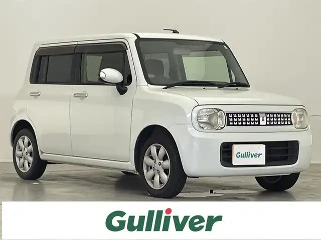 スズキ ラパン X セレクション 滋賀県 2013(平25)年 8.8万km パールホワイト 禁煙車/社外メモリーナビ/・フルセグTV/DVD/SD/Bluetooth/・AVIC-MRZ99/LEDヘッドライト/シートヒーター/ビルトインETC/電動格納ミラー/スマートキー/プッシュスタート/盗難防止装置