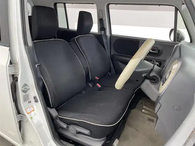 スズキ ラパン X セレクション 滋賀県 2013(平25)年 8.8万km パールホワイト 禁煙車/社外メモリーナビ/・フルセグTV/DVD/SD/Bluetooth/・AVIC-MRZ99/LEDヘッドライト/シートヒーター/ビルトインETC/電動格納ミラー/スマートキー/プッシュスタート/盗難防止装置