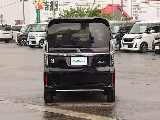 ホンダ Ｎ ＢＯＸ カスタム L 山形県 2023(令5)年 2.8万km クリスタルブラックパール 4WD/ホンダセンシング/パワースライドドア/メモリナビ/　【CD DVD SD USB BT】/フルセグTV/バックカメラ/ETC/ドライブレコーダー/ステアリングスイッチ/レーダークルーズコントロール/オートホールド/シートヒーター/ミラーヒーター/横滑り防止装置/コーナーセンサー/LEDライト/フォグランプ/純正アルミホイール/純正フロアマット/ドアバイザー/保証書、、取説あり