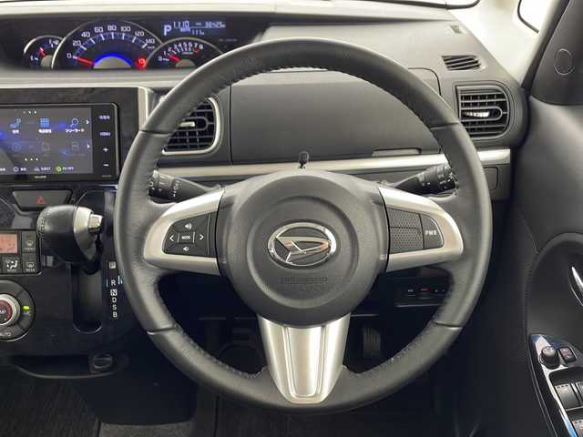 ダイハツ タント カスタム RS トップED SA Ⅲ 千葉県 2017(平29)年 3.9万km ナイトシャドーパープルクリスタルM 衝突軽減ブレーキ/レーンキープアシスト/横滑り防止機能有/コーナーセンサー/社外ナビ/（フルセグ/Bluetooth/CD/DVD/FM/AM)/バックカメラ/ETC/ハーフレザーシート/シートヒーター/両側パワースライドドア/純正15インチアルミホイール/純正ドアバイザー/純正フロアマット/ステアリングスイッチ/プッシュスタート/LEDオートライト/フォグランプ/オートハイビーム/アイドリングストップ/電動格納ミラー/ロールサンシェード