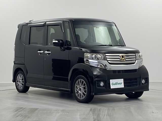 ホンダ Ｎ ＢＯＸ カスタム G ターボSSパッケージ 栃木県 2013(平25)年 12.4万km クリスタルブラックパール 純正ナビ/Bluetooth/CD/DVD/AM/FM/USB/iPod/VTR/AUX/ワンセグ/バックカメラ/オートエアコン/オートライト/ETC/ドライブレコーダー/両側パワースライドドア/スマートキー/フォグランプ/純正ホイール有