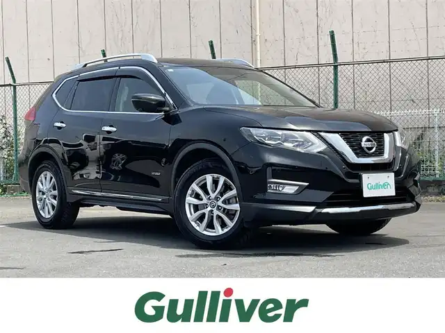 日産 エクストレイル ハイブリッド 20Xi 東京都 2018(平30)年 7.4万km ダイヤモンドブラック 純正ナビ/アラウンドビューモニター/インテリジェントルームミラー/エマージェンシーブレーキ/車線逸脱警報/プロパイロット/パワーバックドア/ＥＴＣ/ドライブレコーダー/ステアリングスイッチ