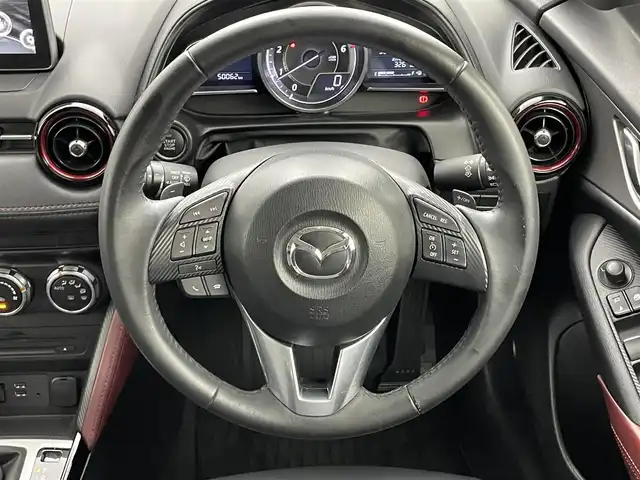 マツダ ＣＸ－３ 岡山県 2016(平28)年 5万km クリスタルホワイトパールマイカ プッシュスタート/フルセグテレビ/バックカメラ/アイドリングストップ/クルーズコントロール/スマートキー/純正１８インチアルミホイール/純正ナビ/純正フロアマット/ドアバイザー/ETC/ハーフレザーシート