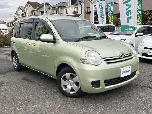 トヨタ シエンタ X LTD 東京都 2009(平21)年 3.6万km ライトグリーンメタリック ワンオーナー/社外ナビ【Bluetooth接続可、フルセグTV、CD】/片側パワースライドドア/純正フロアマット/チップアップシート/三列シート/ETC/盗難防止装置/ABS/Wエアバッグ/リモコンキー/スペアキー1本/保証書、取扱説明書