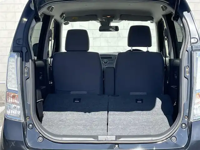 スズキ ワゴンＲ FZ 宮崎県 2015(平27)年 11.3万km ブルーイッシュブラックパール3 アイドリングストップ/プッシュスタート/純正フロアマット/純正LEDヘッドライト/オートライト/エアバックW/パワーステアリング/パワーウィンドウ/スマートキー/盗難防止装置/衝突被害軽減システム/横滑り防止装置/AAC/ABS/シートヒーター/純正アルミホイール（14インチ）