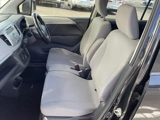 スズキ ワゴンＲ FZ 宮崎県 2015(平27)年 11.3万km ブルーイッシュブラックパール3 アイドリングストップ/プッシュスタート/純正フロアマット/純正LEDヘッドライト/オートライト/エアバックW/パワーステアリング/パワーウィンドウ/スマートキー/盗難防止装置/衝突被害軽減システム/横滑り防止装置/AAC/ABS/シートヒーター/純正アルミホイール（14インチ）