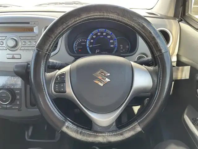 スズキ ワゴンＲ FZ 宮崎県 2015(平27)年 11.3万km ブルーイッシュブラックパール3 アイドリングストップ/プッシュスタート/純正フロアマット/純正LEDヘッドライト/オートライト/エアバックW/パワーステアリング/パワーウィンドウ/スマートキー/盗難防止装置/衝突被害軽減システム/横滑り防止装置/AAC/ABS/シートヒーター/純正アルミホイール（14インチ）