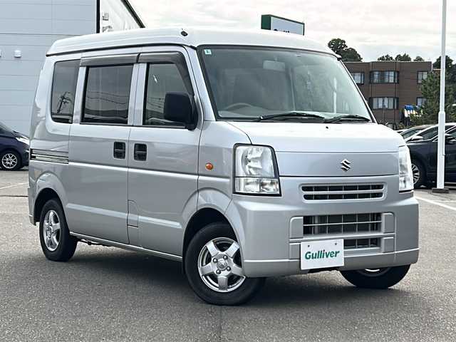 スズキ エブリイ PC 石川県 2012(平24)年 7.4万km シルキーシルバーメタリック 4WD/5MT/スズキ純正ラジオ/【AM・FM】/前後ドライブレコーダー/スタッドレスタイヤ4本車載/【145/80/R12】/ハロゲンヘッドライト/純正マット/保証書/記録薄/取扱説明書