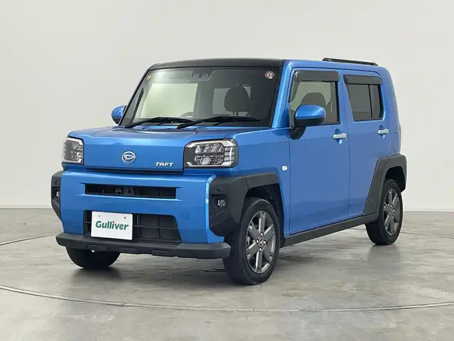 ダイハツ タフト G ターボ 群馬県 2020(令2)年 3.2万km スプラッシュブルーM ガラスルーフ　衝突被害軽減ブレーキ　アダプティブクルーズコントロール　純正オーディオ　ＡＵＸ　クリアランスソナー　アイドリングストップ　オートハイビーム　ＬＥＤ　ＥＴＣ　レザーステアリング　禁煙車