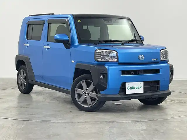 ダイハツ タフト G ターボ 群馬県 2020(令2)年 3.2万km スプラッシュブルーM ガラスルーフ　衝突被害軽減ブレーキ　アダプティブクルーズコントロール　純正オーディオ　ＡＵＸ　クリアランスソナー　アイドリングストップ　オートハイビーム　ＬＥＤ　ＥＴＣ　レザーステアリング　禁煙車