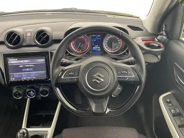 スズキ スイフト スポーツ 愛知県 2018(平30)年 6.4万km チャンピオンイエロー 純正8インチナビ/フルセグTV/衝突被害軽減ブレーキ/レーダークルーズコントロール/純正エアロパーツ(F/S/R)/社外17インチアルミホイール/オプションフラップマット/社外マフラー(HKS)/社外ドライブレコーダー/シートヒーター/ステアリングスイッチ/スマートキー/プッシュスタート/純正LEDヘッドライト