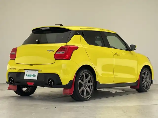 スズキ スイフト スポーツ 愛知県 2018(平30)年 6.4万km チャンピオンイエロー 純正8インチナビ/フルセグTV/衝突被害軽減ブレーキ/レーダークルーズコントロール/純正エアロパーツ(F/S/R)/社外17インチアルミホイール/オプションフラップマット/社外マフラー(HKS)/社外ドライブレコーダー/シートヒーター/ステアリングスイッチ/スマートキー/プッシュスタート/純正LEDヘッドライト