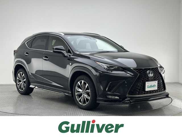 レクサス ＮＸ 300 Fスポーツ 兵庫県 2019(令1)年 4.1万km グラファイトブラックガラスフレーク 純正SDナビ(CD/DVD/SD/Bluetooth/フルセグ)/全方位カメラ/サンルーフ/社外エアロ/パワーシート/レザーシート/シートヒーター/エアシート/メモリーシート/ステアリングヒーター/パワーバックドア/ブラインドスポットモニター/追従型クルーズコントロール/LEDヘッドライト/オートライト/オートマチックハイビーム/アイドリングストップ/前後コーナーセンサー/純正18インチアルミホイール/純正フロアマット/前後ドライブレコーダー