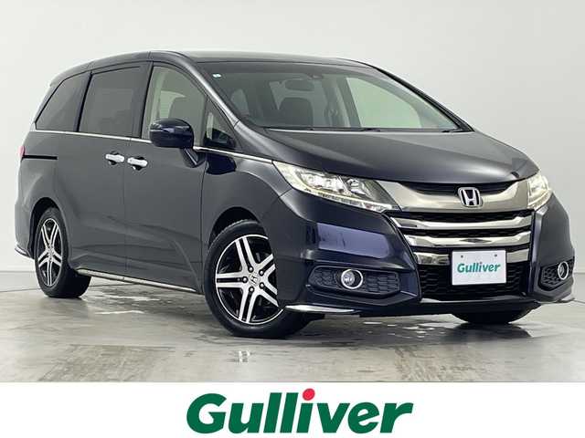 ホンダ オデッセイ アブソルート EX 岐阜県 2015(平27)年 5.7万km プレミアムヴィーナスブラックP アルパインフリップダウンモニター/純正ナビ/CD/DVD/Bluetooth/フルセグTV/両側パワースライドドア/ブラインドスポットモニター/バックカメラ/衝突軽減ブレーキ/アダプティブクルーズコントロール/レーンキープアシスト/パワーシート/ビルトインETC/パドルシフト/革巻きステアリング/ハーフレザーシート/オットマン
