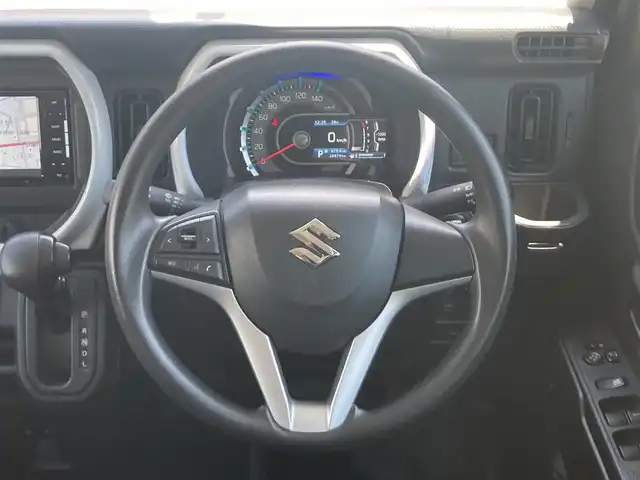 スズキ ハスラー HYBRID G 兵庫県 2021(令3)年 2.1万km オフブルーM ワンオーナー/保証書/取扱説明書/社外SDナビ/フルセグ/純正アルミホイール/純正フロアマット/ETC/ドライブレコーダー/エンジンスタートボタン/スマートキー/シートヒーター/電動格納ミラー/ドアバイザー/ステアリングスイッチ/デュアルブレーキサポート/誤発進抑制/車線はみだし抑制