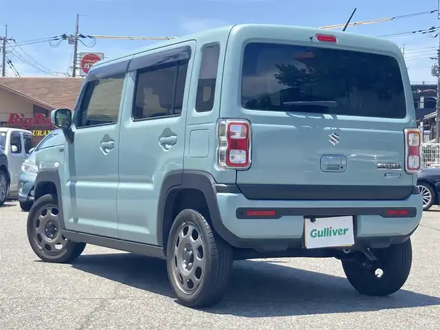 スズキ ハスラー HYBRID G 兵庫県 2021(令3)年 2.1万km オフブルーM ワンオーナー/保証書/取扱説明書/社外SDナビ/フルセグ/純正アルミホイール/純正フロアマット/ETC/ドライブレコーダー/エンジンスタートボタン/スマートキー/シートヒーター/電動格納ミラー/ドアバイザー/ステアリングスイッチ/デュアルブレーキサポート/誤発進抑制/車線はみだし抑制