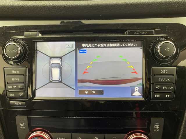 日産 エクストレイル ハイブリッド 20X エマージェンシーブレーキ 岐阜県 2016(平28)年 3.9万km バーニングレッド 純正SDナビ/フルセグ/BT/USB/DVD/アラウンドビューモニター/ビルトインETC/車線逸脱警報/後側方車両検知警報/エマージェンシーブレーキ/踏み間違い衝突防止アシスト/ヒルスタートアシスト/クリアランスソナー/パワーバックドア/前席シートヒーター/純正フロアマット/サイドバイザー/LEDオートライト/プッシュスタート/スマートキー/スペアキー