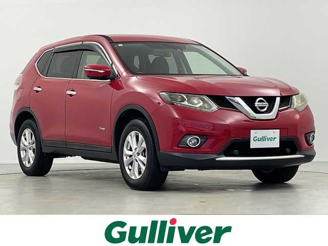 日産 エクストレイル ハイブリッド 20X エマージェンシーブレーキ 岐阜県 2016(平28)年 3.9万km バーニングレッド 純正SDナビ/フルセグ/BT/USB/DVD/アラウンドビューモニター/ビルトインETC/車線逸脱警報/後側方車両検知警報/エマージェンシーブレーキ/踏み間違い衝突防止アシスト/ヒルスタートアシスト/クリアランスソナー/パワーバックドア/前席シートヒーター/純正フロアマット/サイドバイザー/LEDオートライト/プッシュスタート/スマートキー/スペアキー